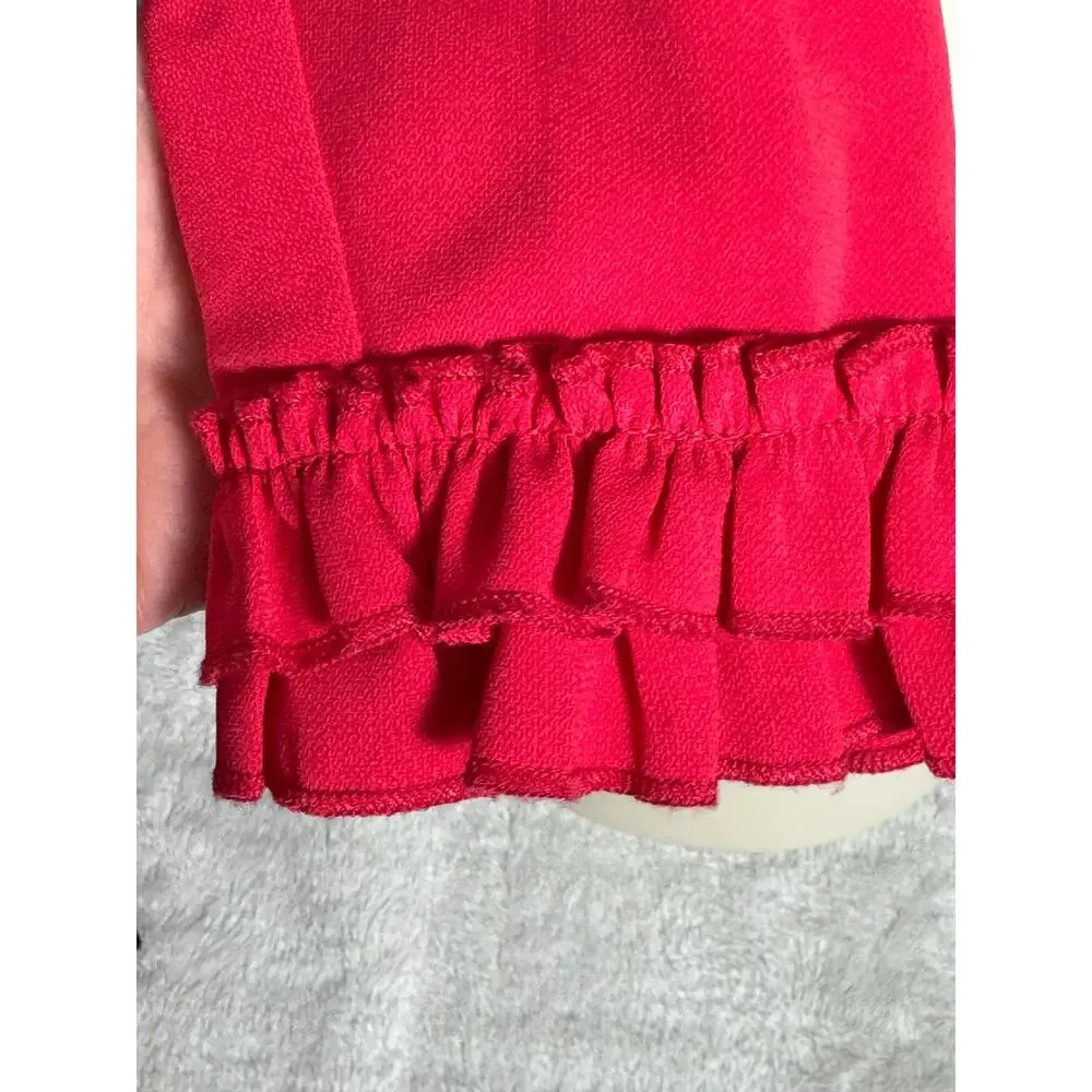 NWT Adrienne Vittadini‎ Hot Pink Open Front Blazer Size S